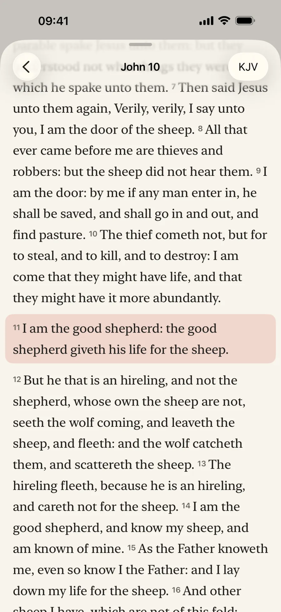 John 10 open at verse 11